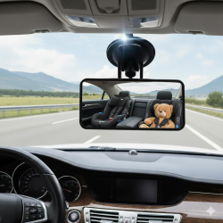 Space 6x12 cm Çok Açılı Dikiz Aynası Geri Görüş-Puset ve arka koltuk için ayarlanabilir