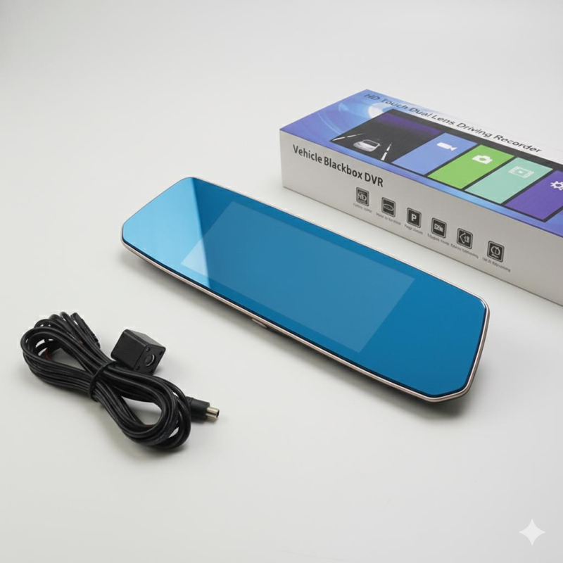 SPACE 7inch DVR 9 metre kablolu ticari araçlar için Aynalı Araç Kamerası