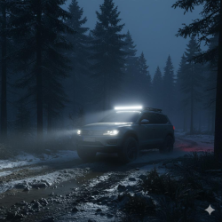 Space 80cm 180W Offroad Sis Lambası - Montaj Ayaklı