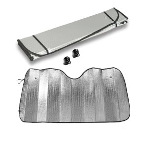 Space Balonlu Gümüş Renk Ön Cam Perdesi Küçük Güneşlik 60X130