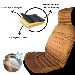 Space Bumerang Minder 2'li Koltuk Kılıfı Set Taba / KLMNY60