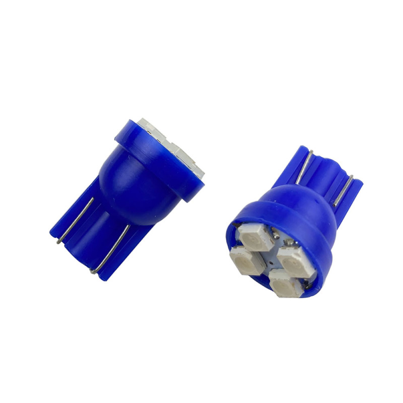 Space 12V Mavi 2x4 SMD Ledli Dekoratif T10 Ampul