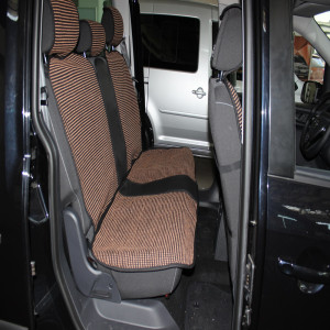 Space Deri Kilim Minder Siyah-Taba / KLMNY184