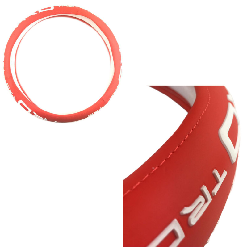 Space TRD Kırmızı Beyaz 38cm Direksiyon Kılıfı