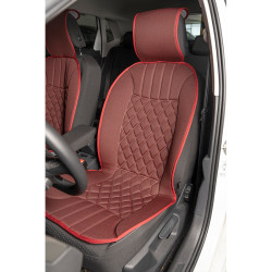 Space Elegance 2'li Koltuk Kılıfı Set Minder Kırmızı-Kırmızı / KLMNY537