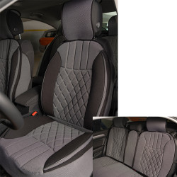 Space Elegance 5'li Set Koltuk Kılıfı Minder Gri-Siyah / KLMNY543