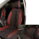 Space Elegance 5'li Koltuk Kılıfı Set Minder Siyah-Kırmızı / KLMNY547