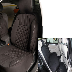 Space Elegance 5'li Koltuk Kılıfı Set Minder Siyah / KLMNY548