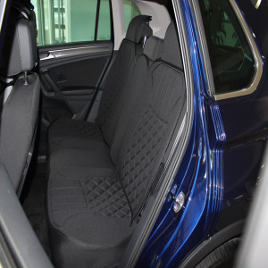 Space Elegance 5'li Set Koltuk Kılıfı Minder Siyah-Mavi / KLMNY544