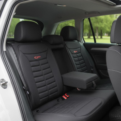 Space Tüm Araçlarla Uyumlu Premium Koltuk Minderi Ön ve Arka koltuklar için 5'li Siyah Renk