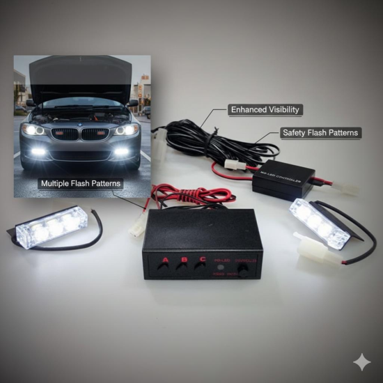 Space İkaz Lambası Mavi Renk hızlı yanıp sönen Mod