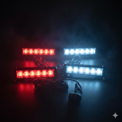 Space ikaz Lamba Power Ledli 4'lü Kırmızı-Beyaz/Mavi-Beyaz renk 12V Premium model