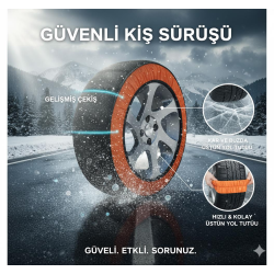 Space Kaydırmaz Oto Kar Çorabı Güvenli ve Pratik ZICO09