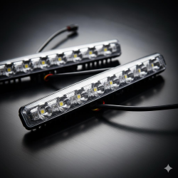 Space Kayar Sinyalli Turuncu Beyaz Gündüz Ledi (64 Ledli)