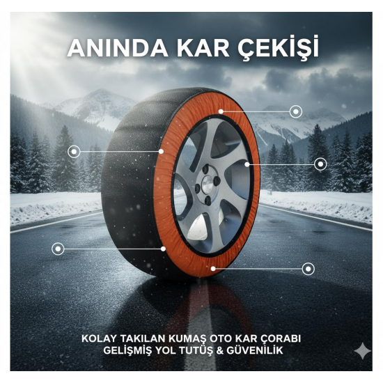 Space Kaydırmaz Oto Kar Çorabı Güvenli ve Pratik ZICO05 Space Kaydırmaz Oto Kar Çorabı Güvenli ve Pratik ZICO05