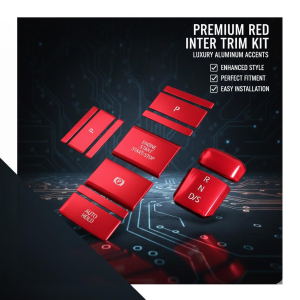 Space Kırmızı Renk DSG Vites Aksesuar Seti Vites koruyucu