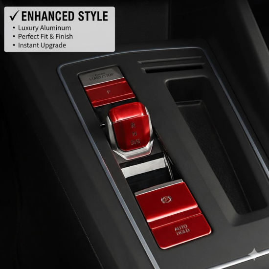 Space Kırmızı Renk DSG Vites Aksesuar Seti Vites koruyucu