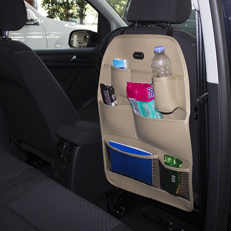 Space Deri Koltuk Arkası Organizer - Bej