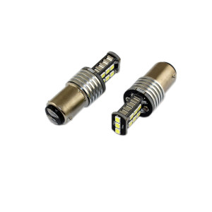 Space Çift Duy Şaşı Tırnak Led Ampul Çakarlı Beyaz 2'li 12V