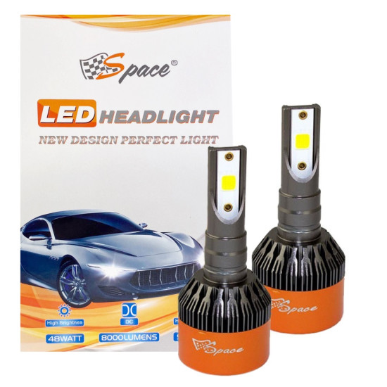 Space Led Far Ampulü Beyaz 48W 12V 8000LM H9006 / LAAM98 Space Led Far Ampulü Beyaz 48W 12V 8000LM H9006 / LAAM98