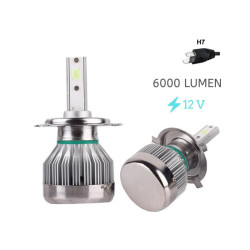 Space Buz Mavisi Led Far Ampulü H7-3000LMX2-30W-12V Buz Mavisi