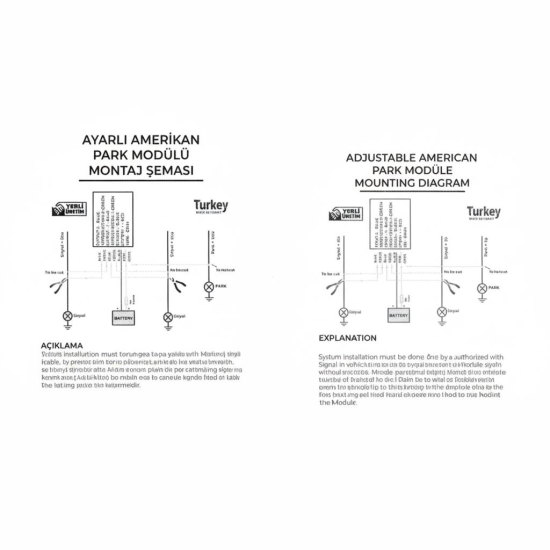 Space Oto Ayarlı Amerikan Park Modülü - Canbus Sistemli (Arıza Işığı Yakmaz) Premium Kalite