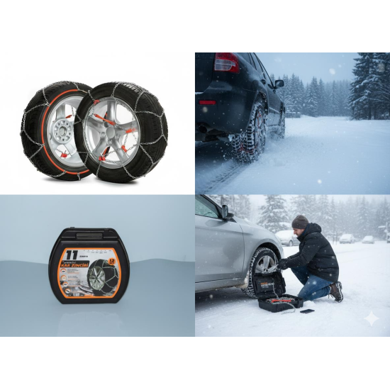Space Premium Takmatik Kar Zinciri - Pratik ve Hızlı Montaj (Tüm Ebatlar İçin Grup 11)