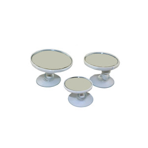 Space 3'lü Renkli Ayna Seti - Beyaz