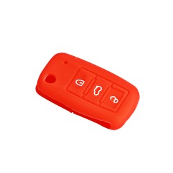 Space Silikon Anahtar Kabı- Volkswagen/Jetta Kırmızı / SYPD52-1