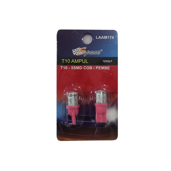 Space T10 Ledli Ampul (Pembe) / LAAM174