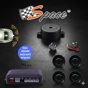 Space Türkçe Sesli Park Sensörü (18.5mm) Erkek Sesli Premium