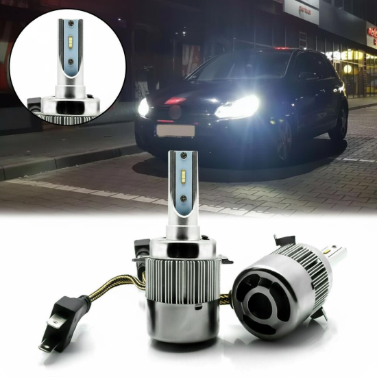 Space Volkswagen Uyumlu 12-32V H7 Led Far Ampulü (4800LM)