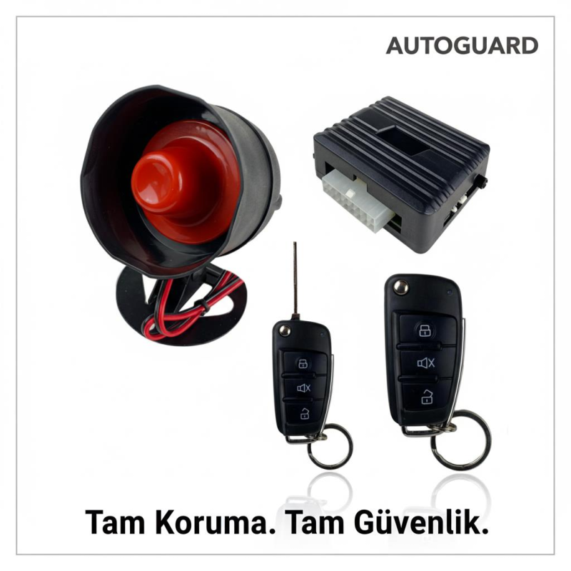 Sustalı Anahtarlı Oto Alarm Sistemi