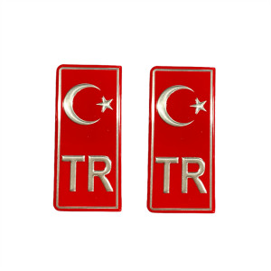 Tr plaka sticker (2 adet ) / YACIY01