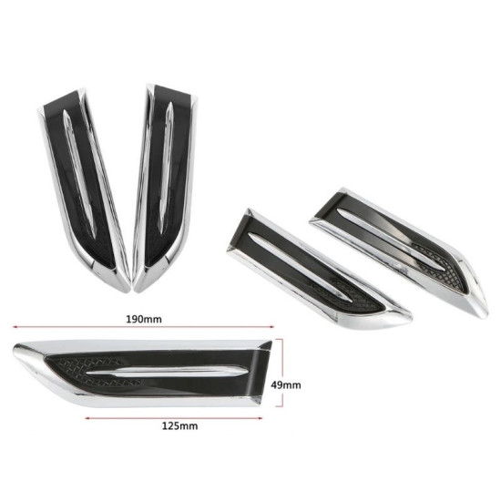 Universal 2'li bıçak çamurluk logosu geniş model / YACI185