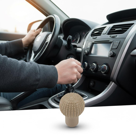 Space Vites topuz kılıfı Kabartmalı bej kolay montaj