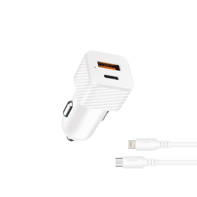 ARAÇ TELEFON ŞARJ SETİ USB-İPHONE 20W