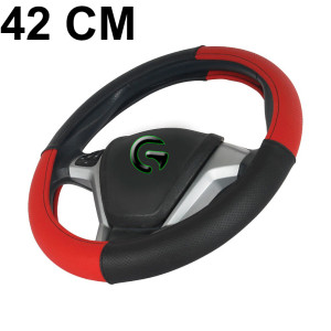 DİREKSİYON KILIFI GEÇMELİ MİNİBUS 42 CM 4 PARÇA SİYAH-KIRMIZI