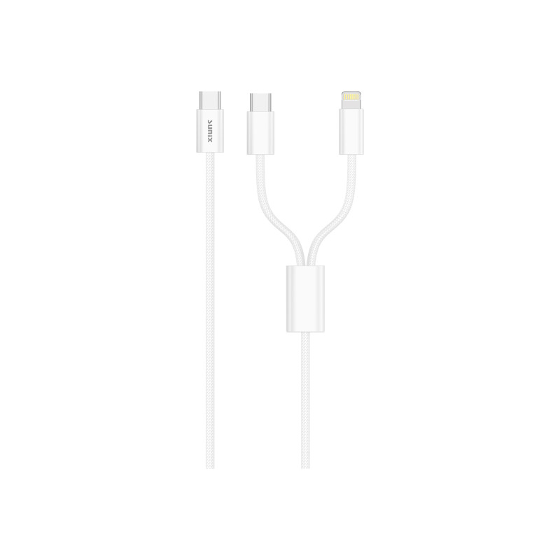 ARAÇ TELEFON ŞARJ KABLOSU 2IN1 TYPE-C (LİGHTNİNG-TYPE-C)