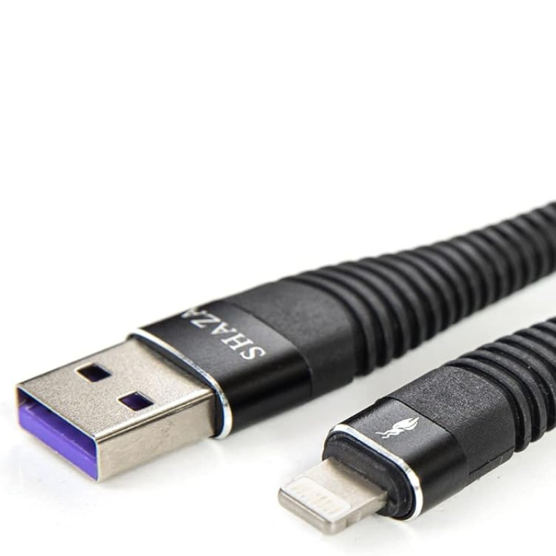 ARAÇ TELEFON ŞARJ KABLOSU SHAZA USB-İPHONE 2MT 5A 100W