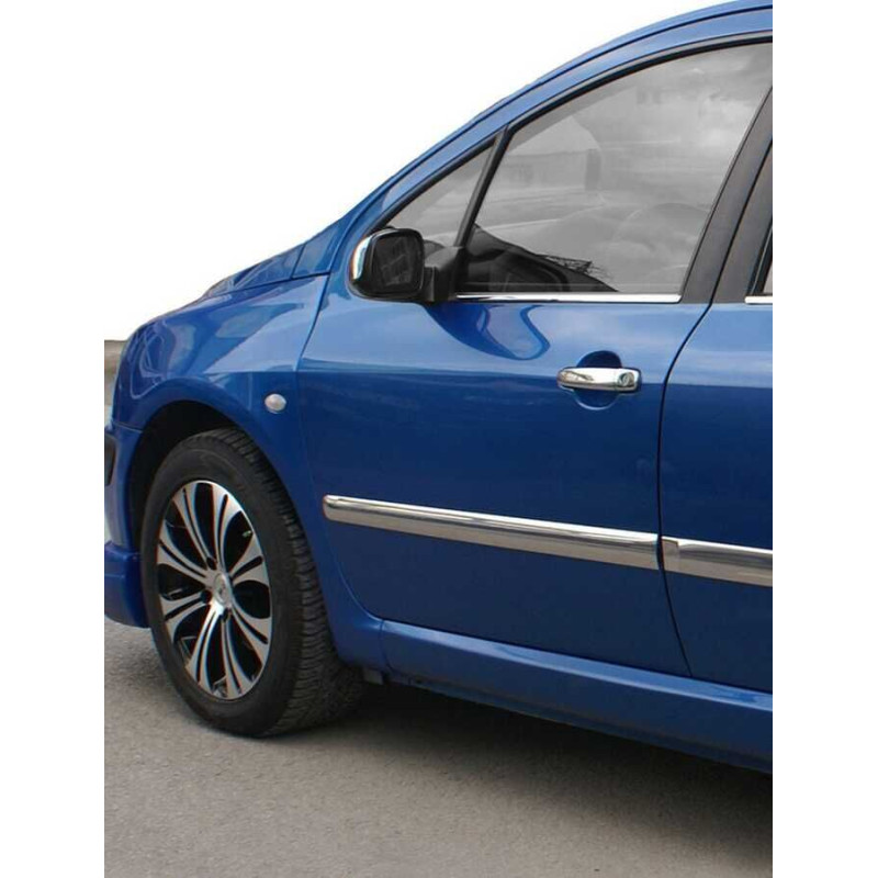 OMSA Peugeot 307 HB-SW Krom Cam Alt Çıtası 4 Parça 2001-2008 Arası