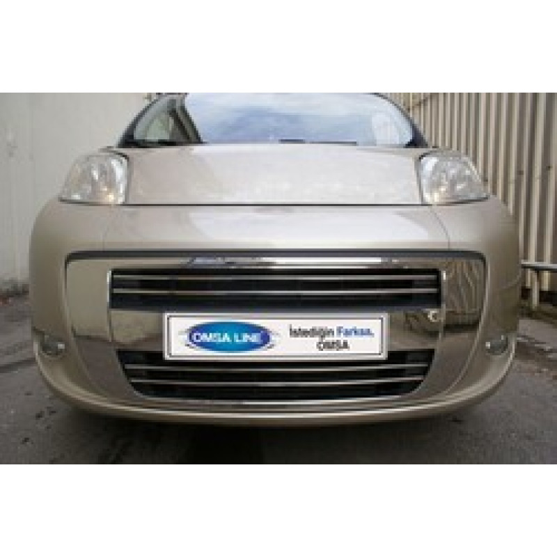 OMSA Peugeot Bipper Krom Ön Tampon Çıtası 4 Parça 2008 ve Sonrası