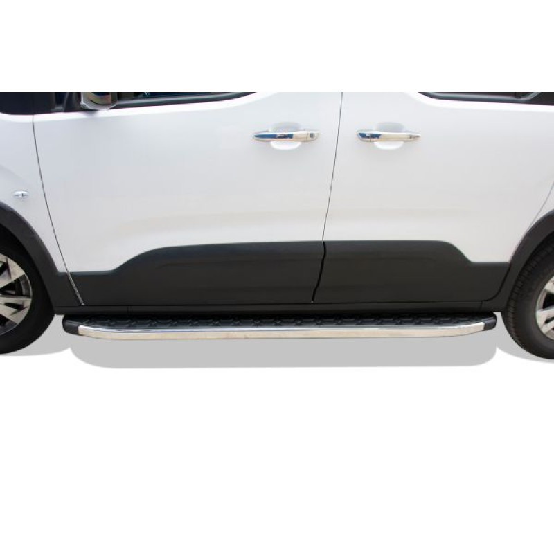 OMSA Peugeot Rifter Blackline Yan Basamak Krom Kısa Şase 2019 ve Sonrası