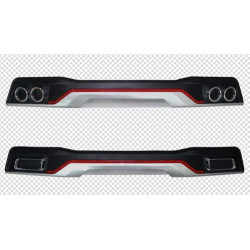 COROLLA 2014/2018 AMG KIRMIZI ŞERİTLİ DİFÜZÖR