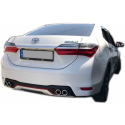 COROLLA 14-18 ÇİFT ÇIKIŞ KIRMIZI ŞERİTLİ DİFÜZÖR