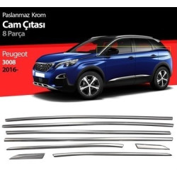 PEUGEOUT 3008 2016+ ALT CAM ÇITASI 8 PARÇA
