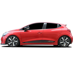 OMSA Renault Clio 4 HB/SW Siyah Krom Yan Kapı Çıtası 4 Parça Formlu 2012-2018 Arası