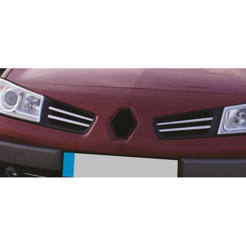 OMSA Renault Megane 2 Facelift Krom Ön Panjur 4 Parça 2006-2010 Arası