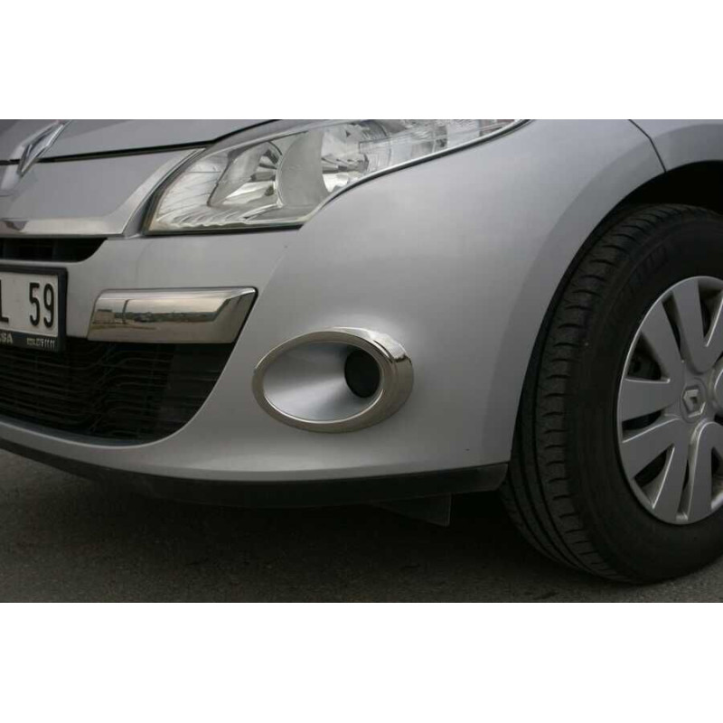 OMSA Renault Megane 3 Krom Sis Farı Çerçevesi 2 Parça 2010-2012 Arası