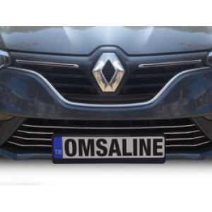 OMSA Renault Megane 4 HB Krom Ön Tampon Alt Çıta 7 Parça 2016-2020 Arası